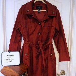 London Fog Hooded Trench coat